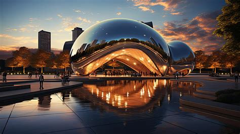 Chicago's Bean Digital Art by Evie Carrier - Fine Art America