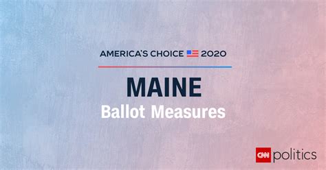 Maine Ballot Measure Results 2020