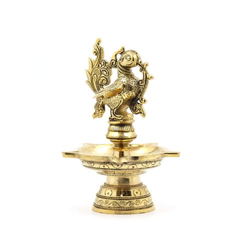 Brass Peacock Diya Online - Get Peacock Diya For Home Décor – Ragaarts