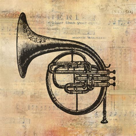 Vintage French Horn Free Stock Photo - Public Domain Pictures