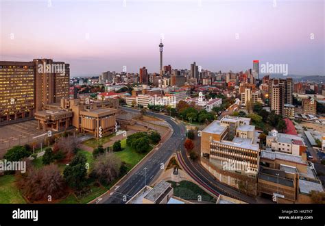 Johannesburg Skyline with Hillbrow Tower, Gauteng Province, South Africa Stock Photo - Alamy