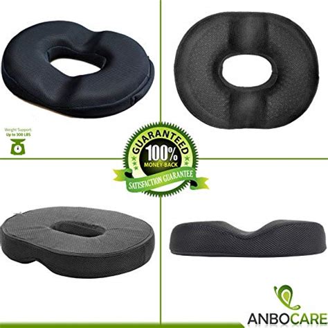 Donut Pillow Gel Seat Cushion by AnboCare - Orthopedic Donut Cushion, Premium Memory Foam Seat ...