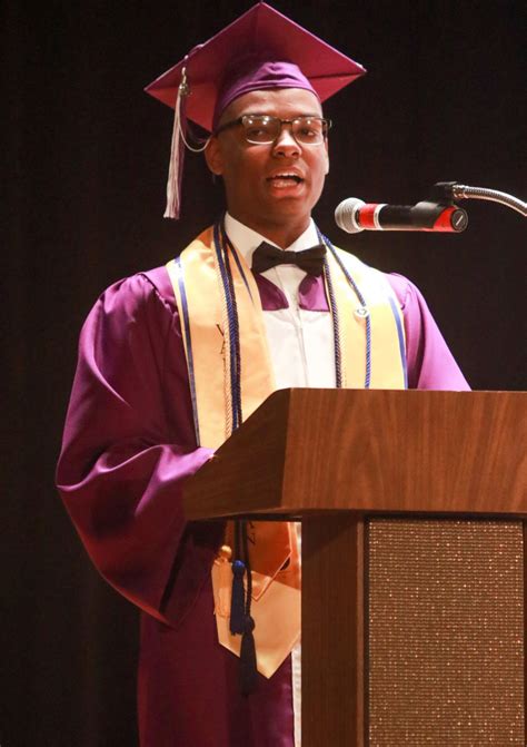 Hammond's first male African American valedictorian encourages classmates to seek success ...