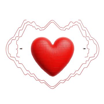 Red Heart Pulse, Love, Heart, Symbol PNG Transparent Image and Clipart ...