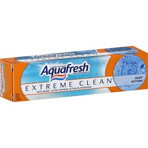 Aquafresh Extreme Clean Fluoride Toothpaste, Deep Action | Stuffing ...