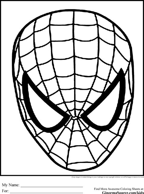 Spiderman Mask Drawing at GetDrawings | Free download