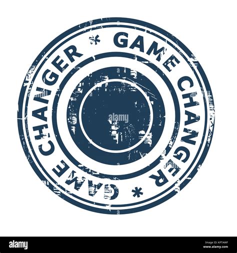 Game changer business concept stamp isolated on a white background ...