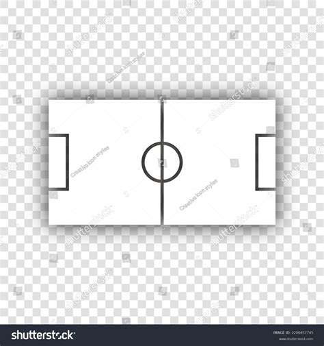 Soccer Field White Icon Dropped Natural Stock Vector (Royalty Free) 2200457745 | Shutterstock