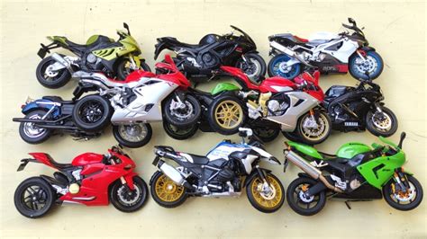 Motorcycles Scale 1/12, 1/18 Diecast Models Motorcycles 54 - YouTube