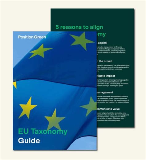 A guide to the EU Taxonomy – Position Green