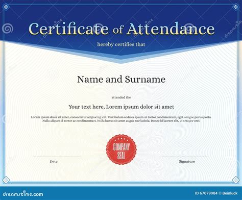 Certificate Of Attendance Template Free Download - FREE PRINTABLE TEMPLATES