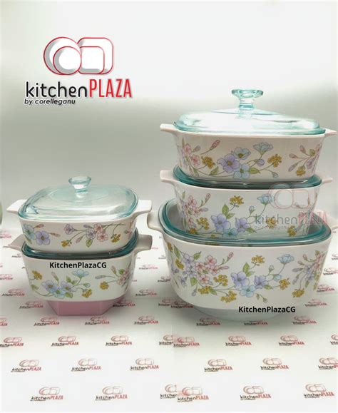 Corningware Classics Pastel Bouquet 10 Piece Covered Casserole – Kitchen Plaza