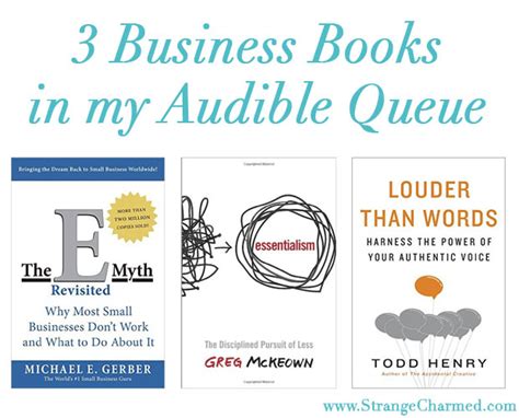 3 Business Books in my Audible Queue - Strange & Charmed