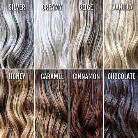 The Best Hair Color Chart with All Shades of Blonde, Brown, Red & Black