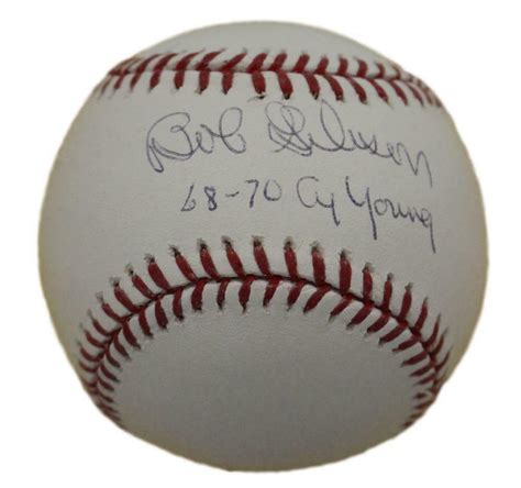 Bob Gibson Autographed/Signed St Louis Cardinals OML Baseball CY 68-70 JSA 14224 – Denver Autographs