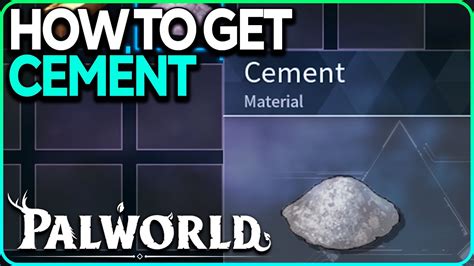 How to make Cement Palworld - YouTube