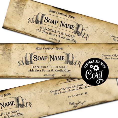 35 Cigar Band Soap Label Template - Labels Design Ideas 2020