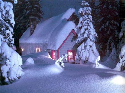 Christmas Snow Scene Wallpapers - Wallpaper Cave