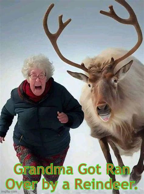 Grandma Got Ran Over by a Reindeer - Imgflip