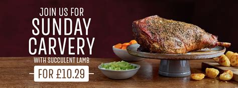 Sunday Menu & Prices for Toby Carvery in Birmingham