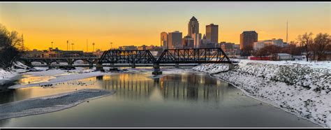 Des Moines, Iowa - Winter Sunset | Press "L" for Large / Bla… | Flickr