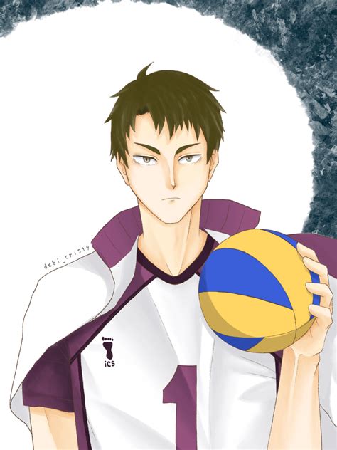 I drew fanart of Ushijima Wakatoshi! : r/haikyuu