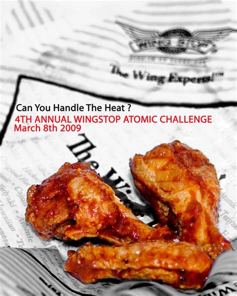 Wingstop Atomic Wing Challenge | Promotional poster that i m… | Flickr - Photo Sharing!