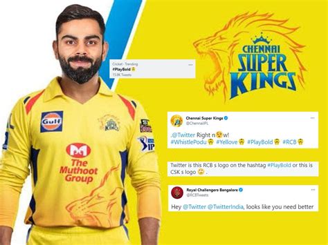 RR CSK troll RCB viral memes | IPL fans trigger meme fest after Twitter's hashtag goof-up turns ...