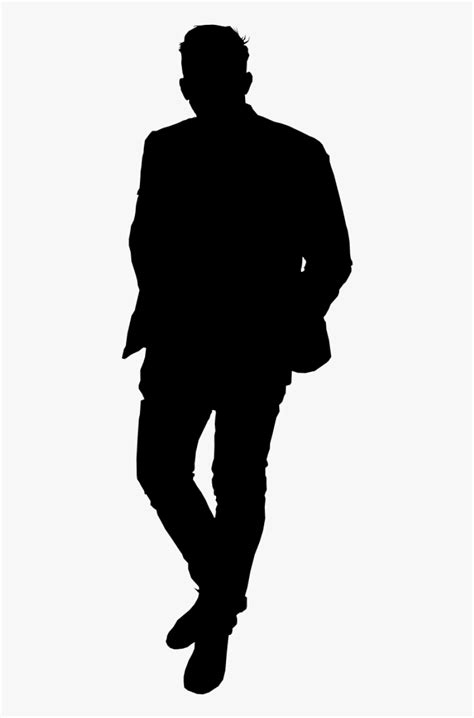 Free Download - Man Silhouette Transparent Background - 422x1072 PNG ...