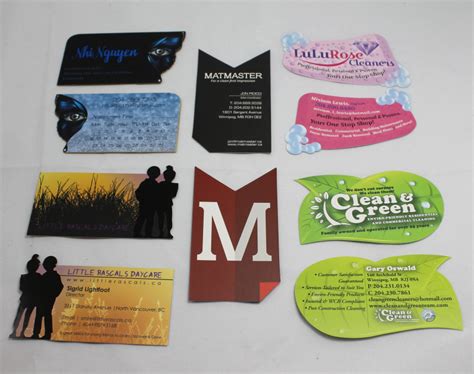 Die Cut Business Cards