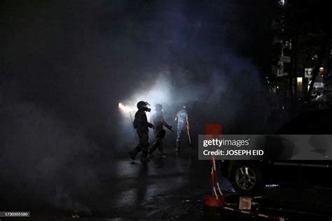 Lebanese security forces on October 18, 2023 secure the area outside... News Photo - Getty Images