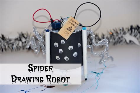 Spider Drawing Robot - Halloween STEM Activity for Kids