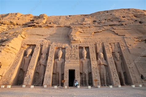 Small Hathor Temple of Nefertari - Stock Image - C031/6498 - Science ...