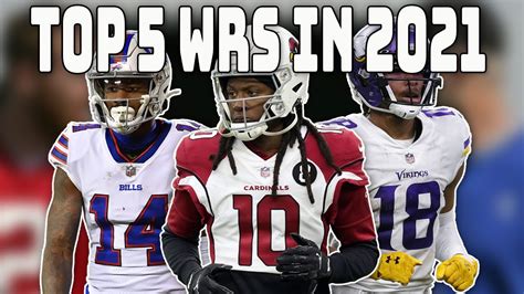 Top 5 WRs Entering 2021