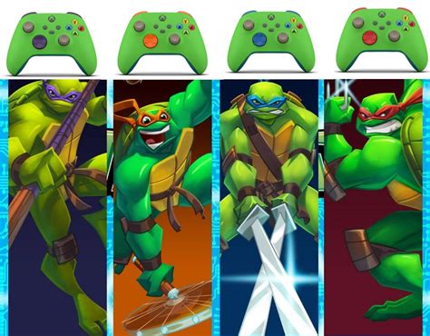 My TMNT inspired Xbox Design Lab controllers : r/TMNT