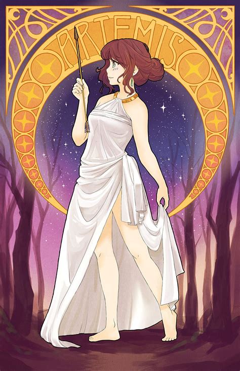 Greek Goddesses Artemis Anime