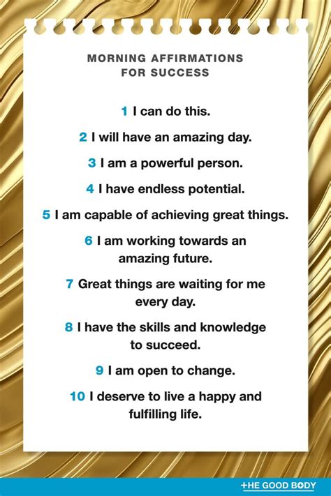 30 Affirmations for Success to Recite Every Day