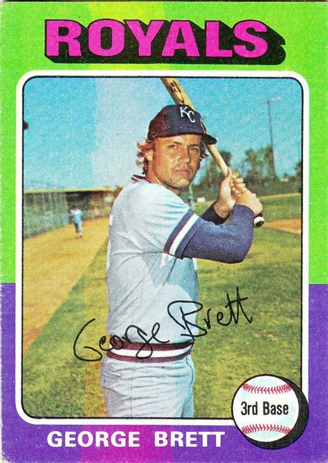 1975 Topps (it's far out, man): #228 - George Brett