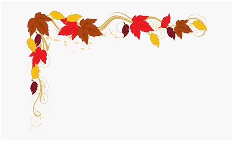 Transparent Thanksgiving Clipart - Fall Leaf Border Clip Art , Free Transparent Clipart - ClipartKey
