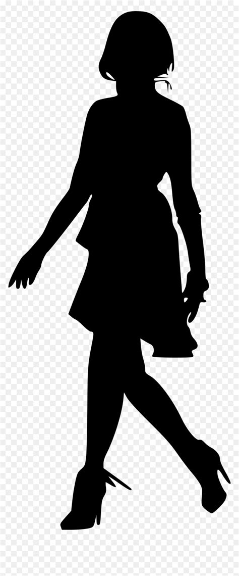 Woman Walking Silhouette Png, Transparent Png - vhv