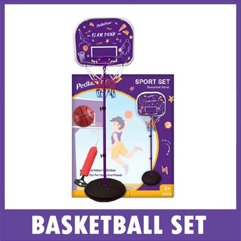 Basketball Stand Set with basketball (indoor or outdoor) | Shopee Singapore