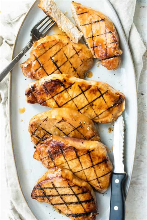 Honey Soy Grilled Pork Chops | An Easy Marinated Pork Chops Recipe