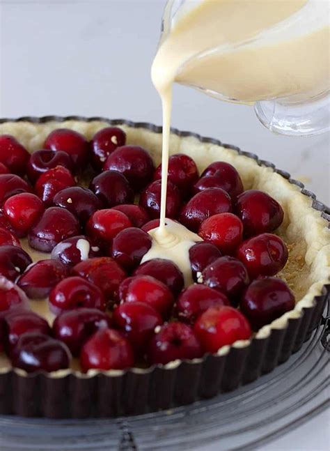 Easiest EVER Cherry Tart | Recipe | Tart cherries recipes, Fruit tart ...