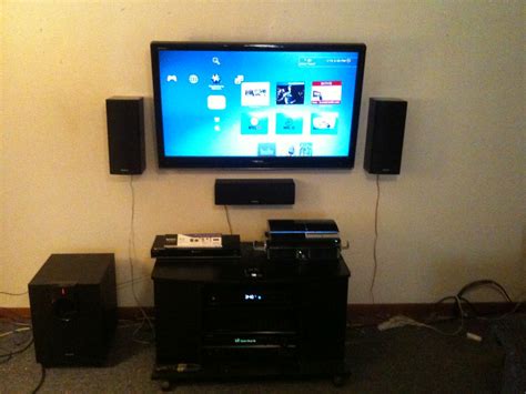 New setup | Den setup now with tv wall mount. A little less … | Flickr
