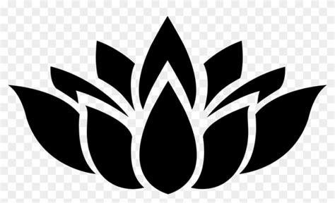 Flower Silhouette 7 - Lotus Flower Vector Png - PNG - Free transparent ...