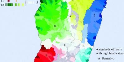 Madagascar climate map - Map of Madagascar climate (Eastern Africa ...