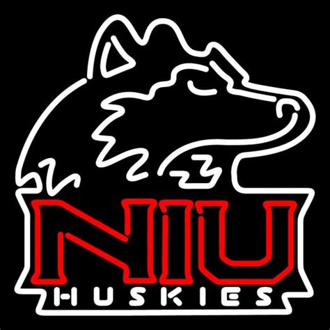 Custom Northern Illinois Huskies Primary Pres Logo NCAA Neon Sign Neon ...