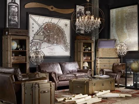 Steampunk Living Room Furniture | Baci Living Room