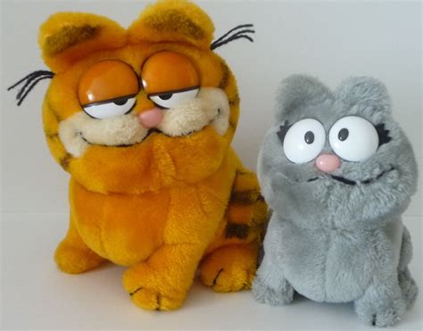 Vintage Garfield and Nermal Plush Toys Dakin