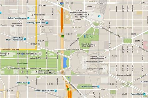 Washington, D.C.: Map of U.S. Capitol Building